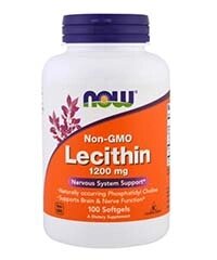 Лецитин (Lecithin) 100 капсул, 1200 мг.