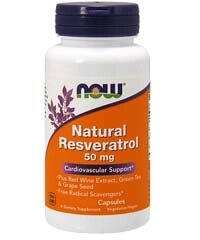 Ресвератрол (натуральный) / Natural Resveratrol, 120 капс. 50 мг.