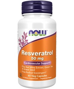 Ресвератрол (натуральный) / Natural Resveratrol, 60 капс. 50 мг.