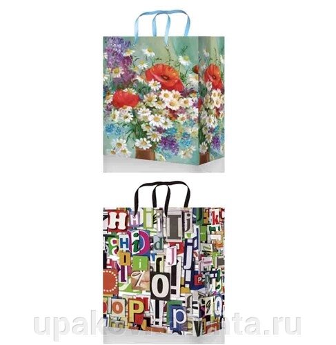 Пакет ламинированный 41*56*24см "Абстракция", микс /10шт в уп ##от компании## "ПолиПак" ПАКЕТЫ - ##фото## 1