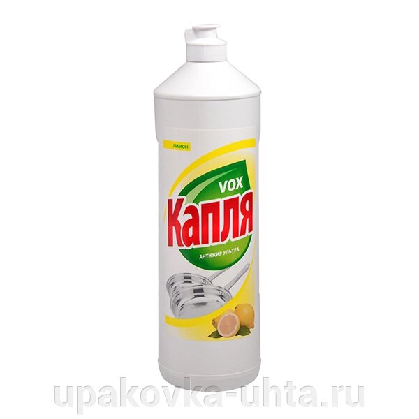 Средство д/мытья посуды 1000мл, "Капля VOX" /8шт в кор от компании "ПолиПак" ПАКЕТЫ - фото 1