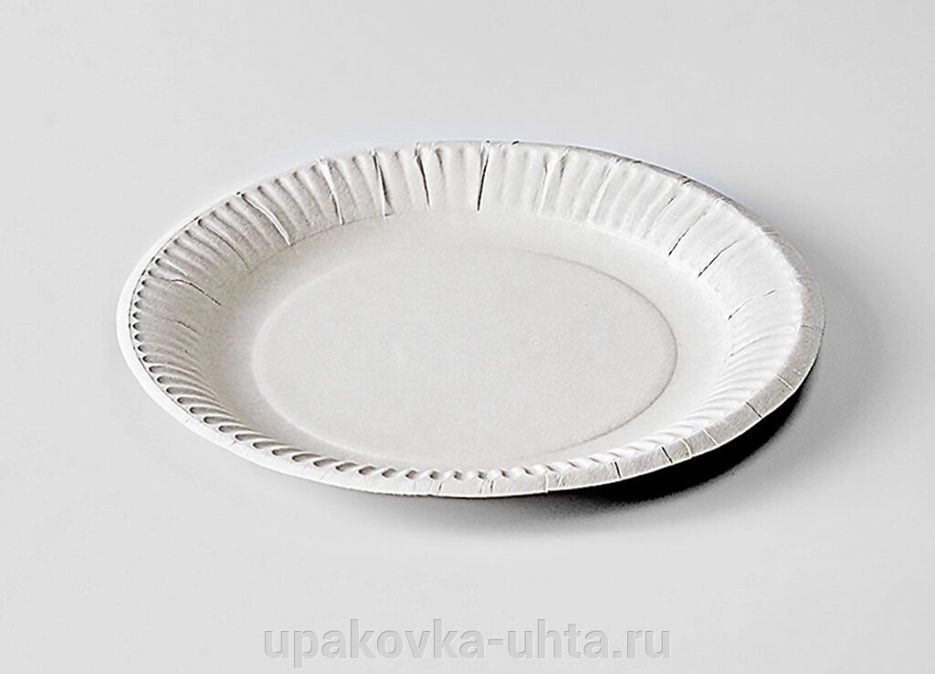 Тарелка Картон d-175мм н/лам. /16уп в кор/100шт в уп от компании "ПолиПак" ПАКЕТЫ - фото 1