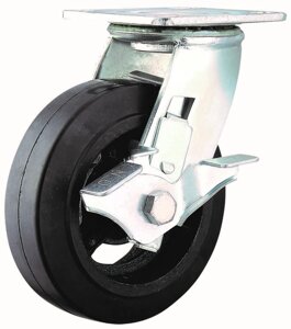Большегрузное поворотное колесо с тормозом SCDB 42