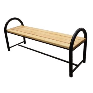 Скамейка AB-1007-1500 уличная с деревянными досками