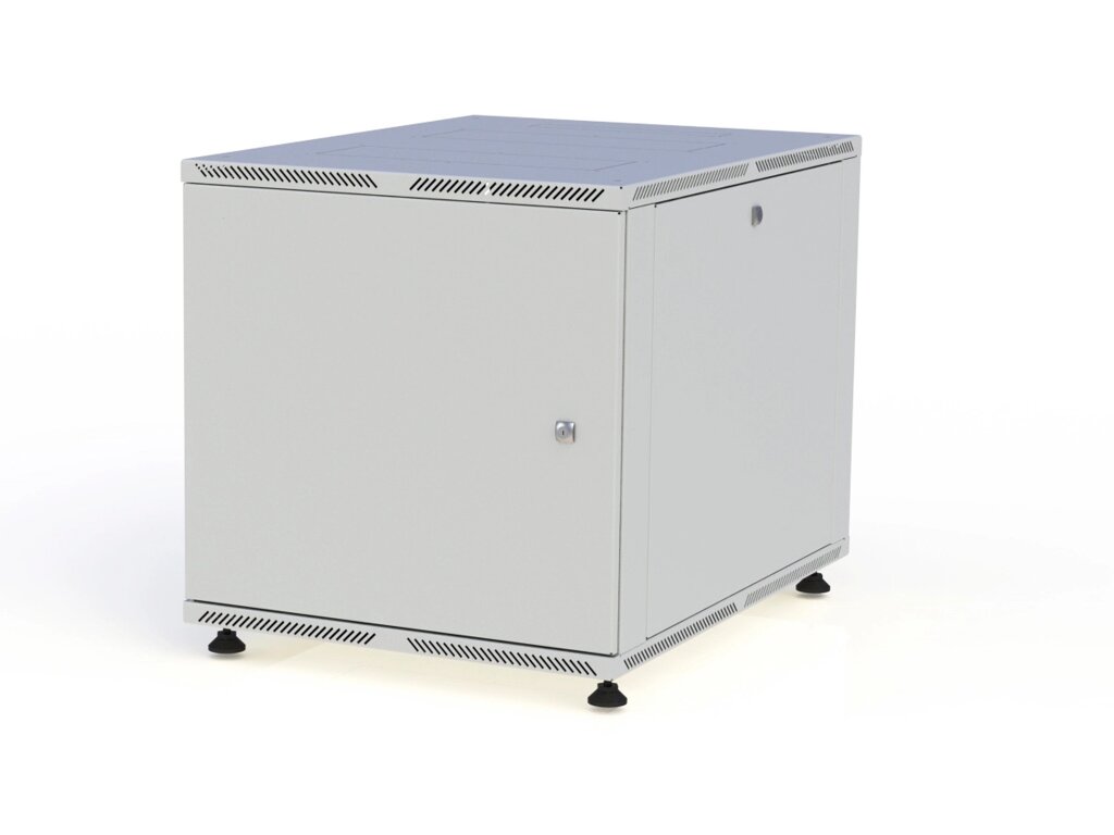 Шкаф настенный 19" 10U 600x350 дверь металл от компании ООО КОЛМЭН-ПЛЮС - фото 1