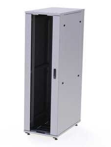 Шкаф серверный напольный 33U 600x1200 дверь стекло