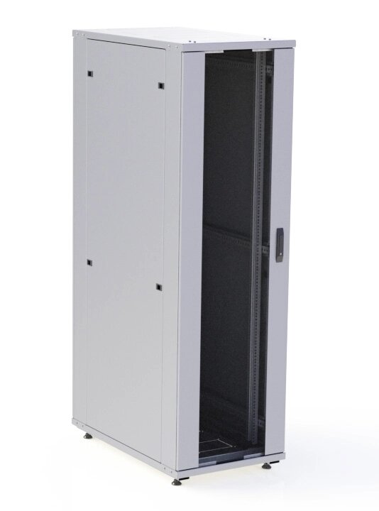 Шкаф телекоммуникационный 19" напольный 42U (600x600) дверь стекло от компании ООО КОЛМЭН-ПЛЮС - фото 1