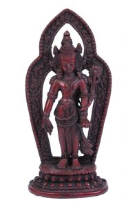 Сувенир из керамики Падмани Локешвара (Держатель лотоса) с ореолом 18 см