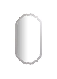 Зеркало "римини овал" белое