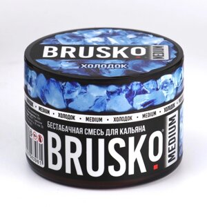 Бестабачная никотиновая смесь для кальяна Brusko "Холодок", 50 г, medium