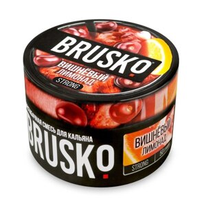 Бестабачная никотиновая смесь для кальяна Brusko "Вишневый лимонад", 50 г, strong