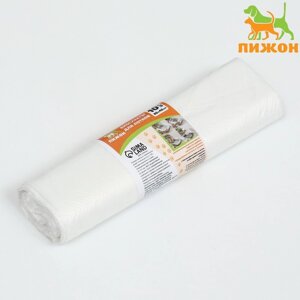 БИО Пакеты для кошачьих лотков "Пижон" 45х65 см, 12 мкм, 10 шт, белые