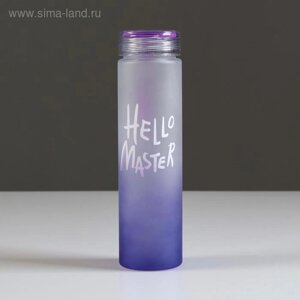 Бутылка для воды, 500 мл, Hello Master, 22 х 6 см, микс