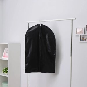 Чехол для одежды LaDоm, 6090 см, плотный, PEVA, цвет чёрный