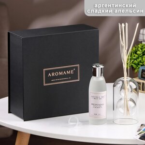 Диффузор ароматический в подарочной упаковке "Aromame", аргентинский сладкий апельсин,120 мл 10100