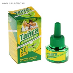 Дополнительный флакон-жидкость от комаров "Тайга" Ликвид, без запаха, 30 ночей, флакон, 30 мл