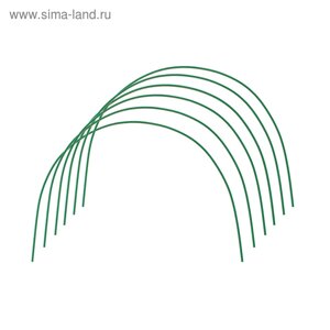 Дуги для парника, металл в кембрике 2 м, d = 10 мм, набор 6 шт., Greengo