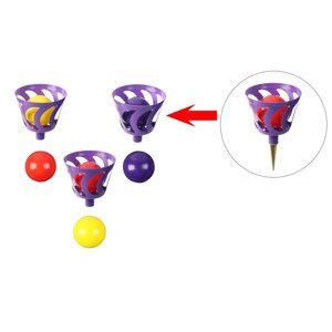 Игра на свежем воздухе "Шароброс уличный"3 корзинки, 6 мячей.