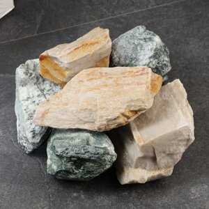 Камень для бани МИКС (тальк, кварц) колотый 20 кг