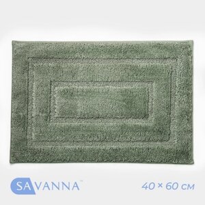 Коврик для дома SAVANNA «Мягкость», 4060 см, цвет зелёный