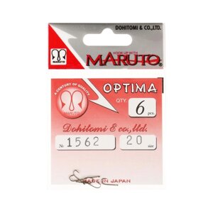 Крючки Maruto Optima 1562, цвет BR,20, 6 шт.