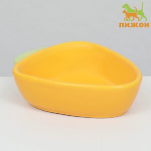 Миска керамическая для грызунов "Морковь" 11 х 8,5 см