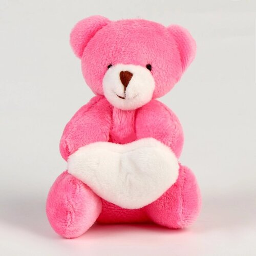 Мягкая игрушка «Медведь с сердцем» на подвесе, цвет МИКС