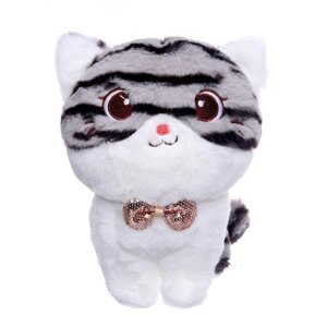 Мягкая игрушка «Полосатая кошка», цвета МИКС