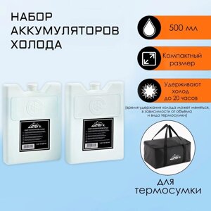 Набор аккумуляторов холода - гелевый хладоэлемент для термосумки "Мастер К. 2 шт по 500 мл