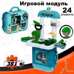 Набор детских инструментов в чемодане «Мастерёнок», 24 элемента