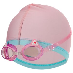 Набор для плавания детский ONLYTOP «Кошечка»шапочка, очки, мешок