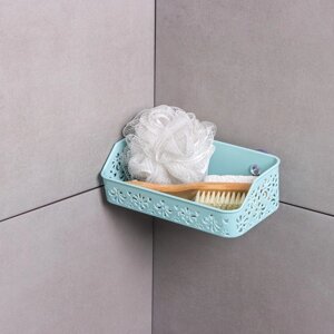 Полочка для ванной комнаты на присосках «Вензель», 20,5610 см, цвет МИКС