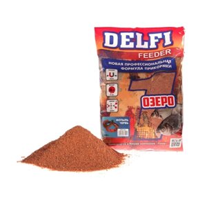 Прикормка DELFI Feeder, озеро, мотыль, червь, 800 г