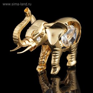 Сувенир «Слонёнок», 62,75 см, с кристаллами