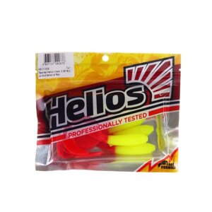 Твистер Helios Credo Acid lemon & Red, 8.5 см, 7 шт. (HS-11-029)