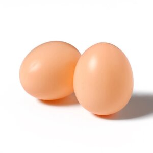 Яйцо искусственное подкладное, для кур, 4 5 см, 1 шт., коричневое