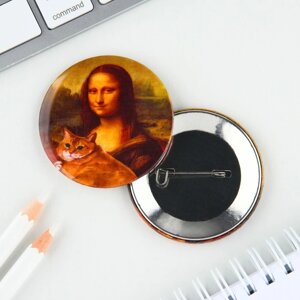 Значок "Мона Лиза", 56 мм