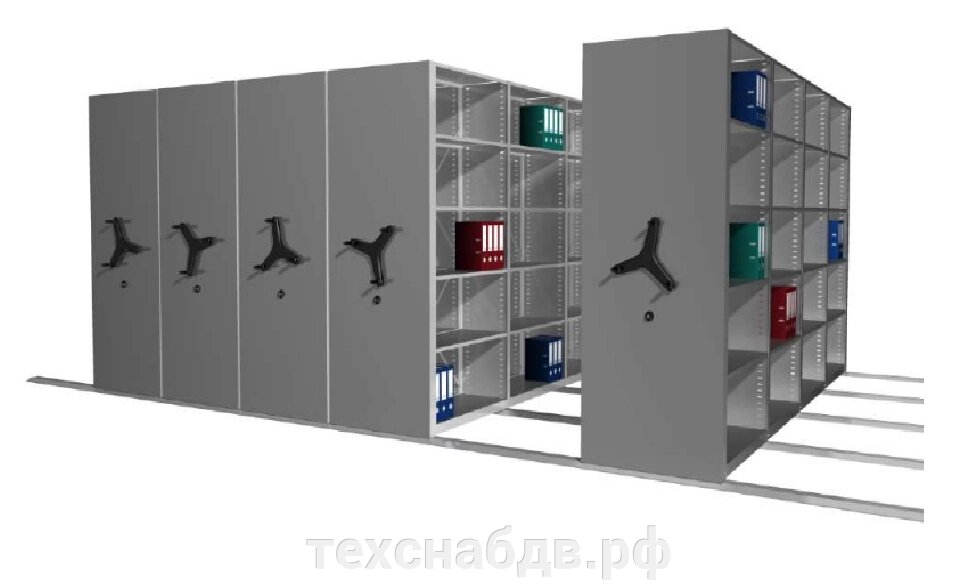 Стеллаж для архива/библиотеки без фальш пола серии "Л" от компании ООО"ТехСнаб ДВ" - фото 1