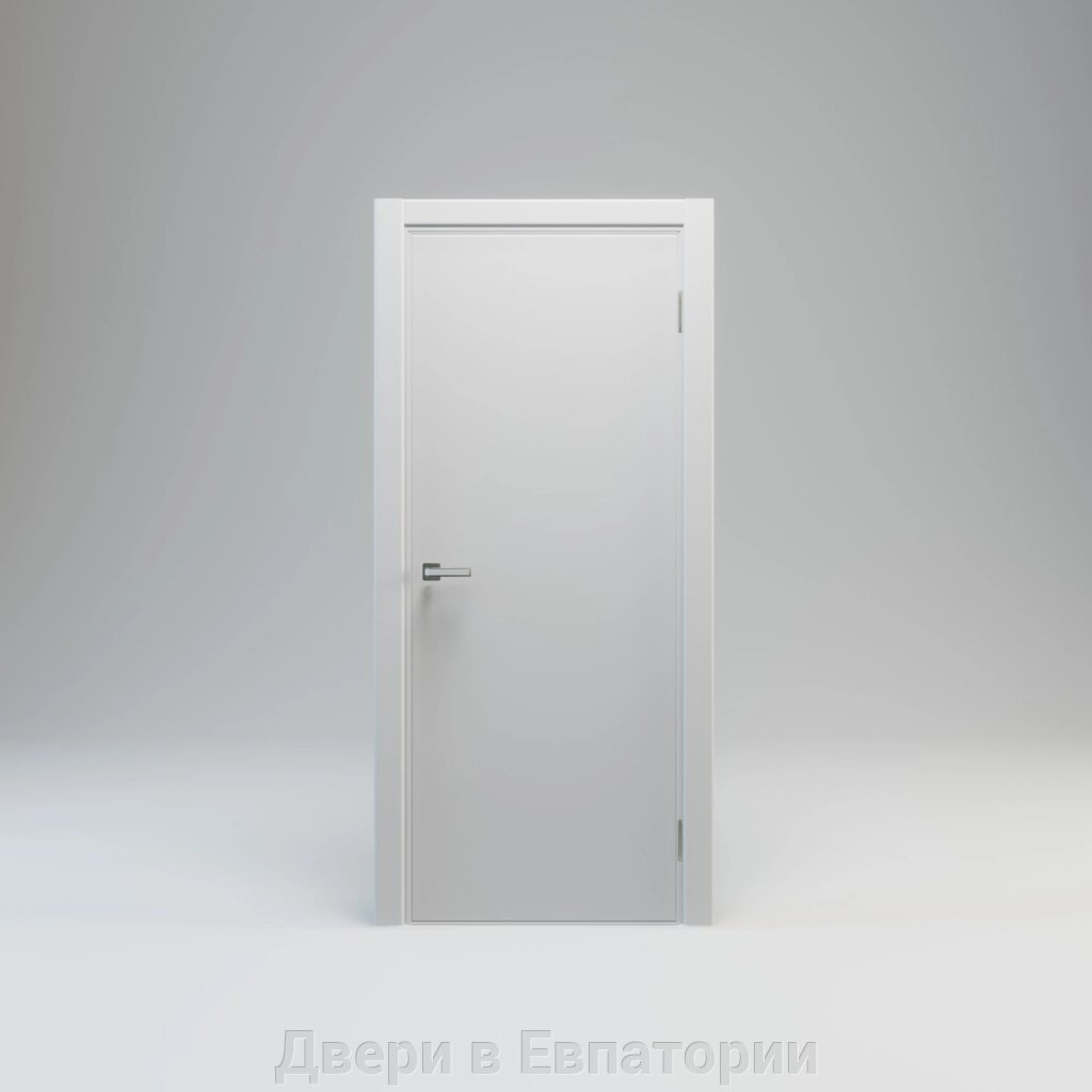 Межкомнатная дверь ГЛУХАЯ НОРДИКА 101 Эмаль белая гладкая минимализм СВ от компании Двери в Евпатории - фото 1