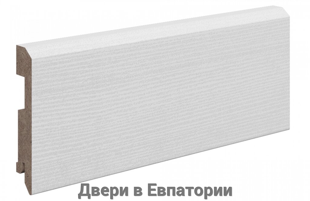 Плинтус МДФ 75*16*2070 винил белый/бежевый/серый платина АЛЬБЕРО от компании Двери в Евпатории - фото 1