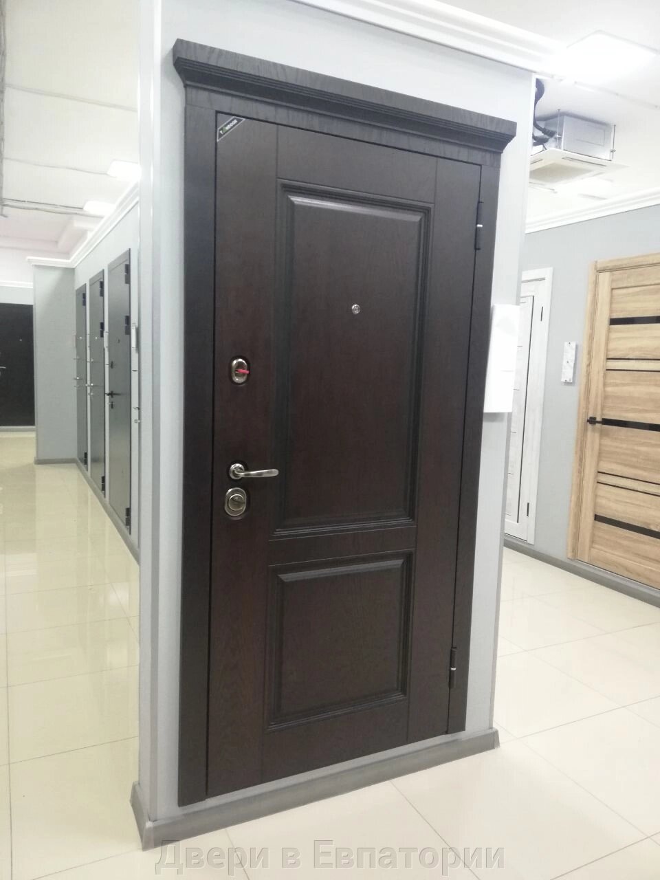 Входная дверь 10см ПЕРФЕКТО МЕТАЛЮКС ТАНДОР карниз панель ArtWood 12мм англ орех/Дуб беловеж классика 2ФЛН БЕЛАРУСЬ от компании Двери в Евпатории - фото 1