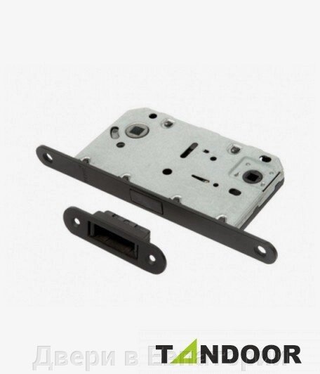 Замок WC сантехнический магнитный язычок LBM 5096 BLACK черный RENZ от компании Двери в Евпатории - фото 1