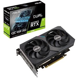 ASUS видеокарта geforce RTX 3060 DUAL OC V2 12GB (DUAL-RTX3060-O12G-V2)