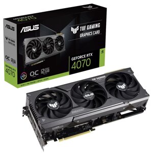 ASUS видеокарта geforce RTX 4070 TUF gaming OC 12GB (TUF-RTX4070-O12G-gaming)90YV0iz0-M0na00)