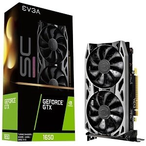 EVGA видеокарта geforce GTX 1650 SC ULTRA gaming 4GB (04G-P4-1057-KR)