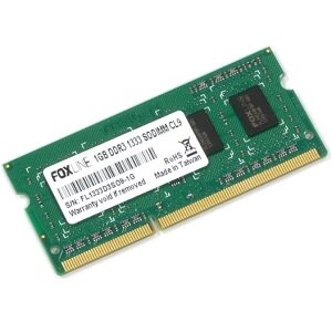 Foxline модуль памяти nbook SO-DDR3 1024mb, 1333mhz, FL1333D3so9-1G)
