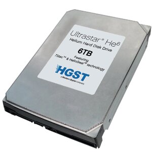 HGST жесткий диск HDD 6.0tb , SATA-III, 128mb, 7200rpm, ultrastar he8 (HUH728060ALE604)