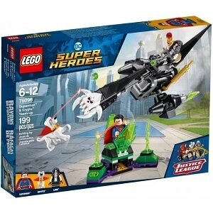 LEGO Конструктор DC Super Heroes 76096 Супермен и Крипто объединяют усилия