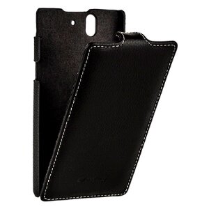 Melkco Чехол для Sony Xperia Z Leather Case Jacka Type (Black LC) (53634)
