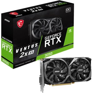 MSI видеокарта geforce RTX 3050 ventus 2X XS OC 8GB (RTX 3050 ventus 2X XS 8G OC)